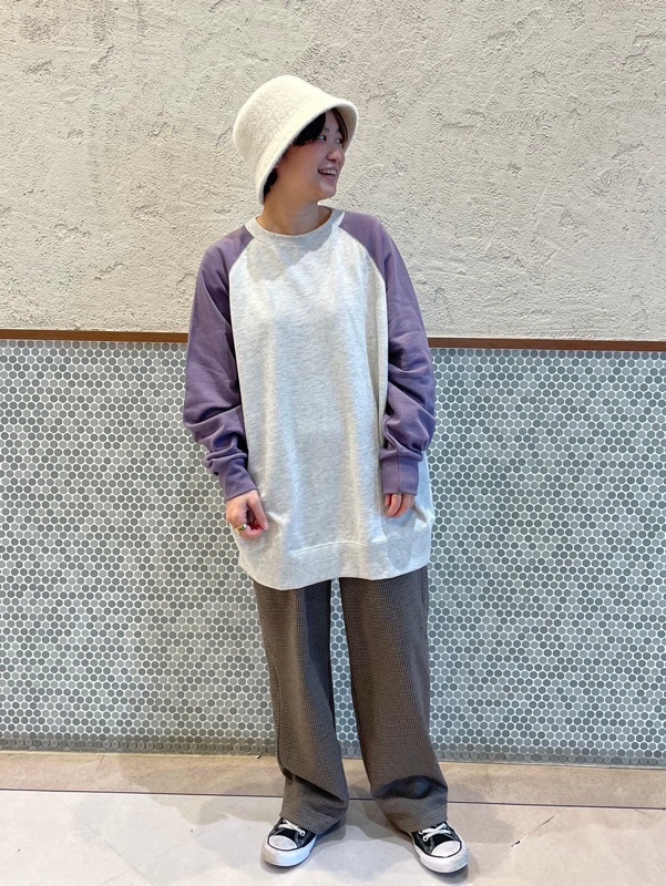 ラグランヨーク切替チュニック
