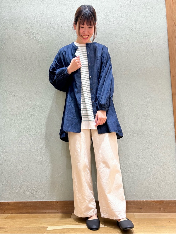ムラ糸タテしずくチュニック