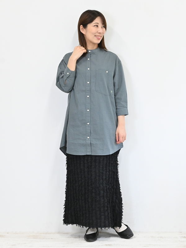 綿麻シャツチュニック