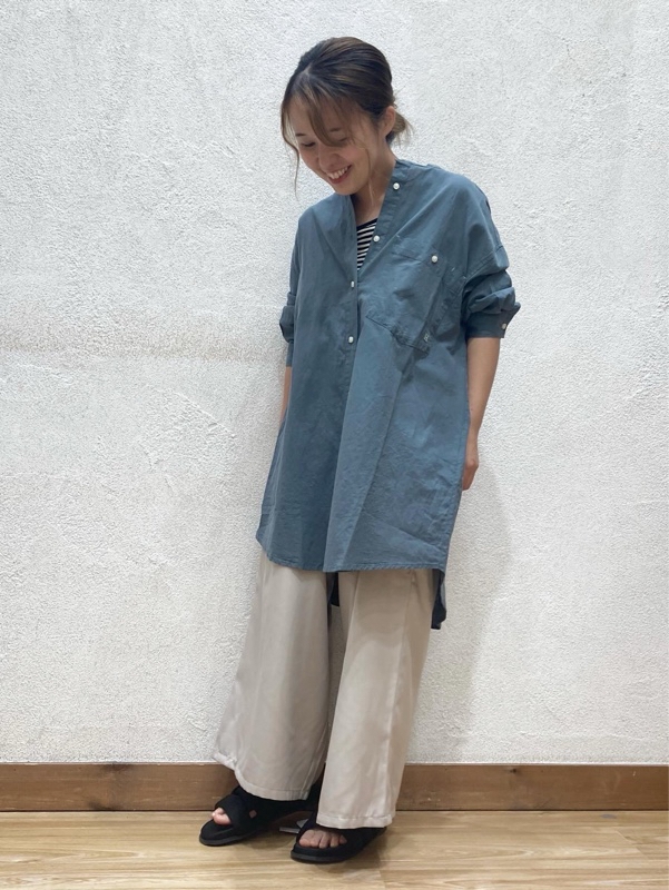 綿麻シャツチュニック