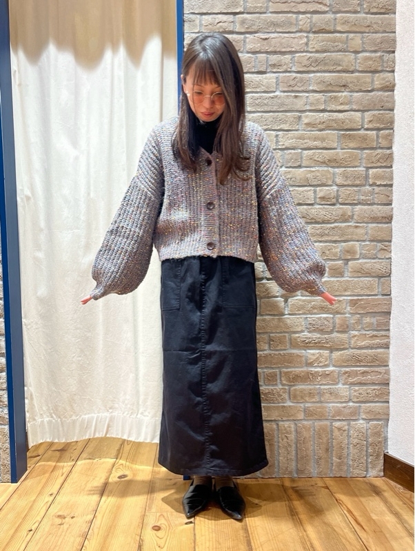 レ*ニ様 ☆ハンドメイド☆ニットカーディガン TREOVER カーディガン 片畦編み・Vネック MIXニットカーディガン