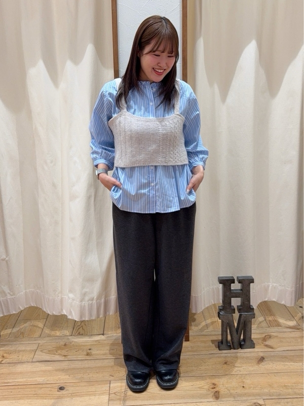 TAN 17AW トリミングキャミ TRIMMING CAMI ニットビスチェ THE PAUSE】レーストリムキャミワンピース | Whim Gazette(ウィム