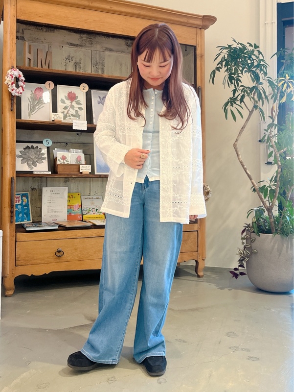 パッチワーク風総刺繍シャツジャケット – HEART MARKET