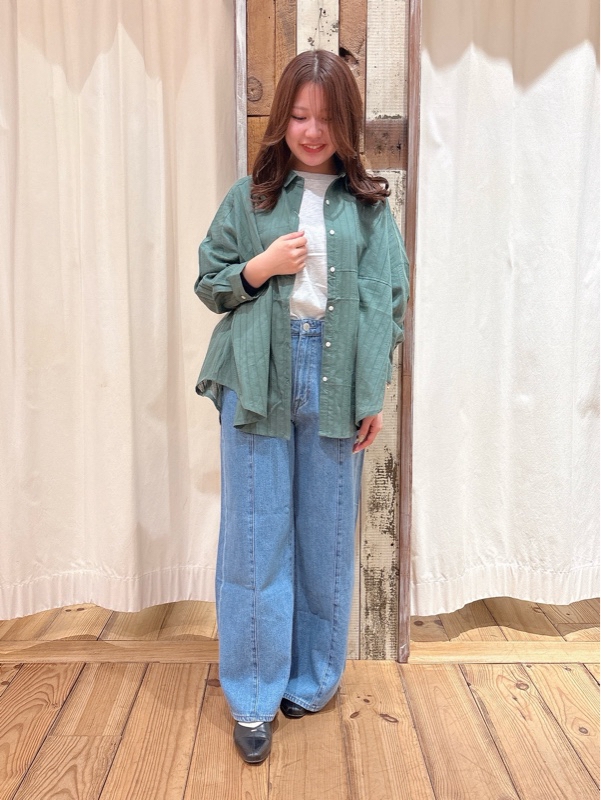 ふわ軽コットンドビーストライプ長袖シャツ – HEART MARKET
